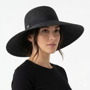 Wallaroo Women’s Aria Wide Brim Sun Hat Black
